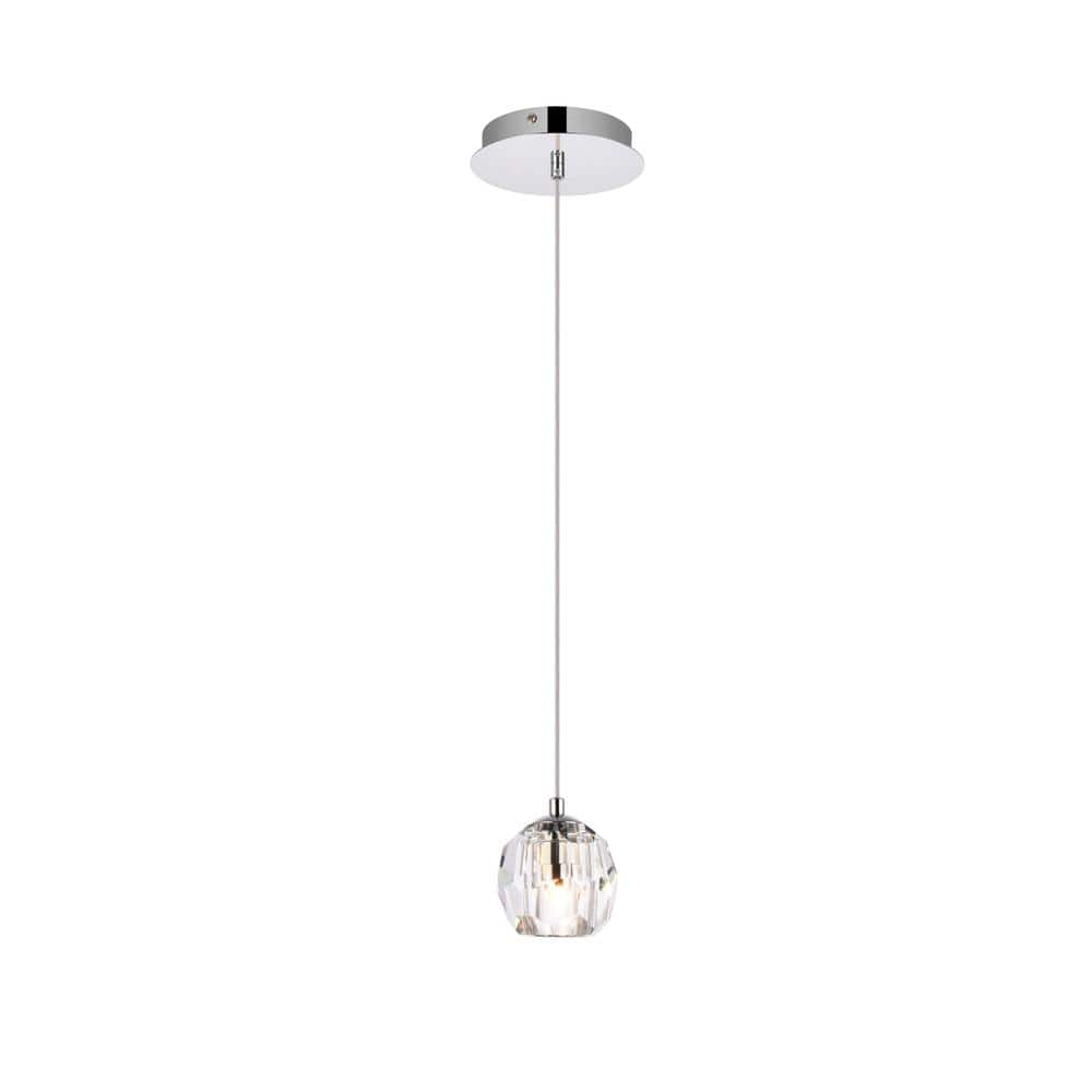 Elegant Lighting - Eren 1 light pendant - Chrome price history on PriceWatchPro
