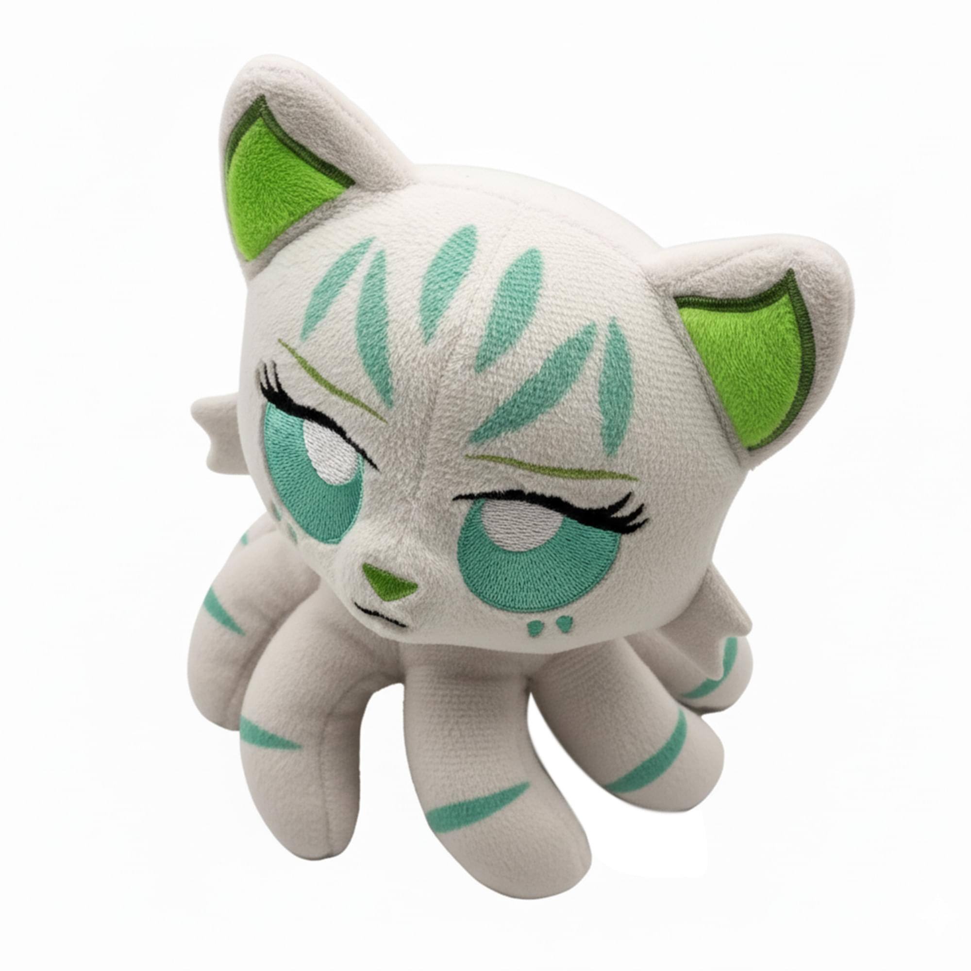 Alt View 10. Tentacle Kitty - Tentacle Kitty Campaign Critters Wood Elf Little One Plush - White.