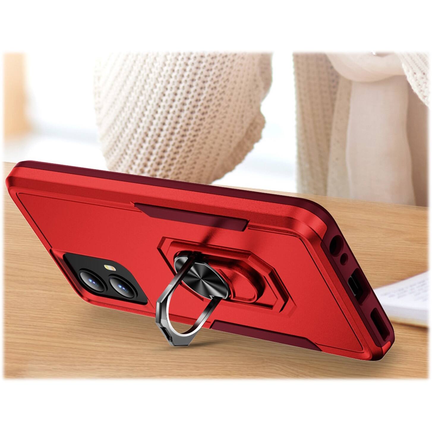 Alt View 17. SaharaCase - Raider Series ArmorPro Case for Motorola G 5G (2024) - Viper Red.