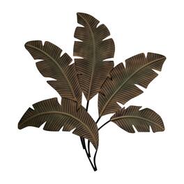 Manhattan Lane - 35 Inch Tropical Metal Palm Leaf Wall Mount Accent Décor - Yellow, Green, Black