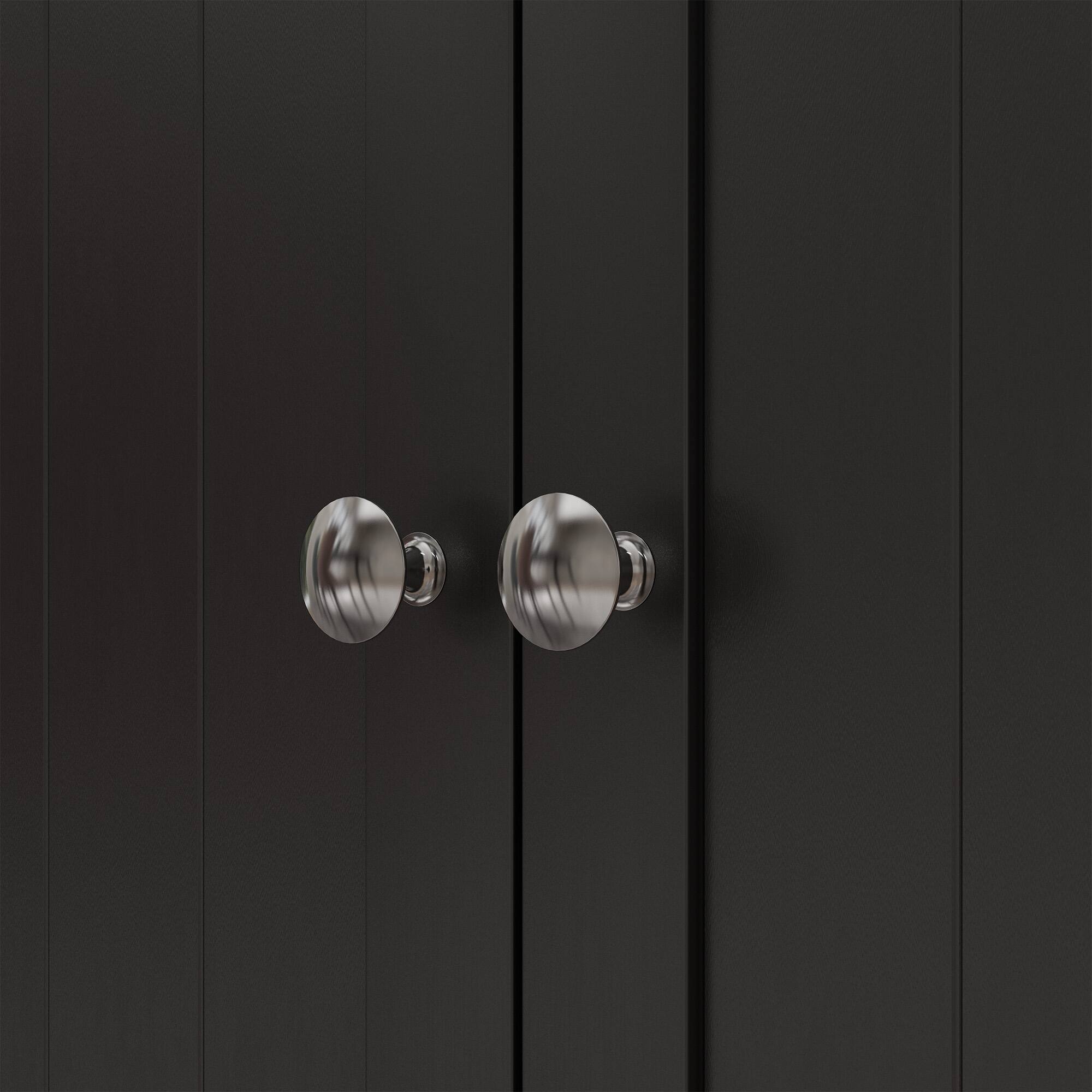 Alt View 8. Homcom - 41" Kitchen Pantry Storage Cabinet, Freestanding Kitchen Cabinet with 12 Door Shelves, Double Doors, 5-tier Shelving - Black.