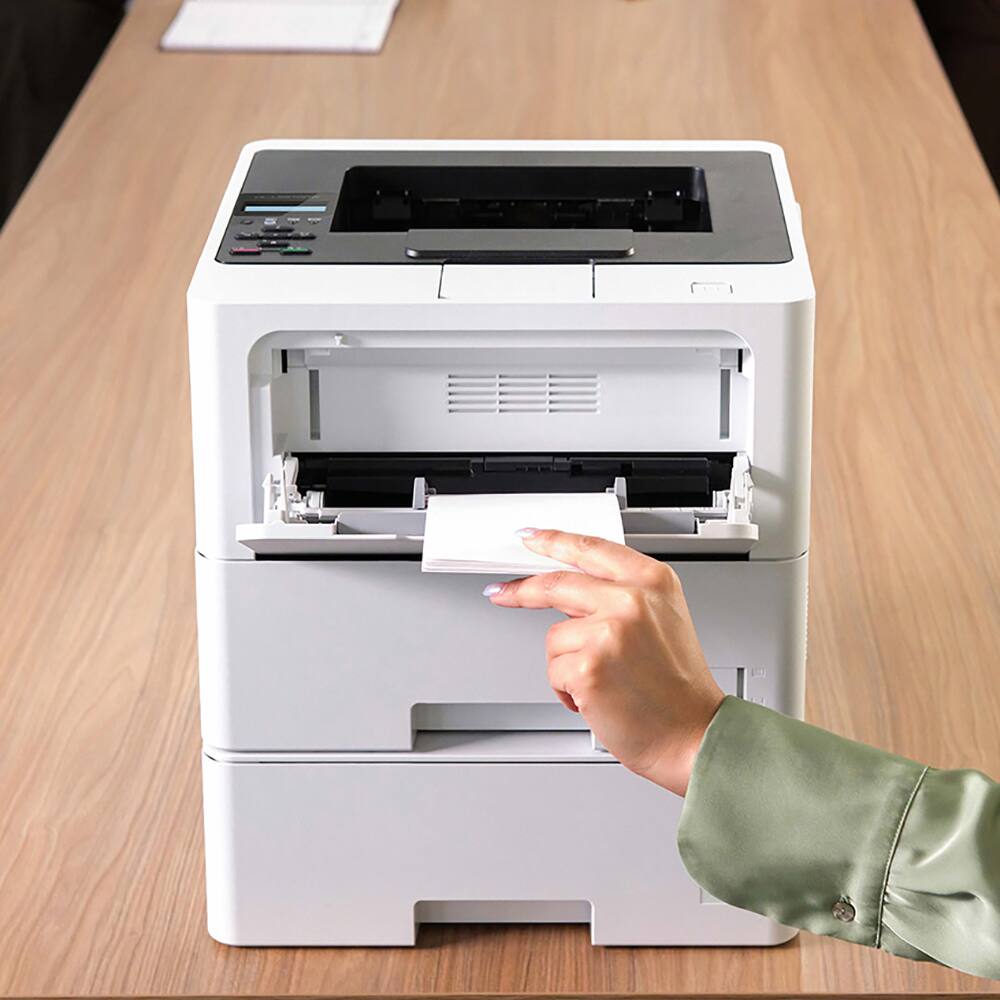 Alt View 7. Brother - HL-L6210DWT Business Monochrome Laser Printer White + Brother Black TN920XXL Toner Cartridge Bundle.