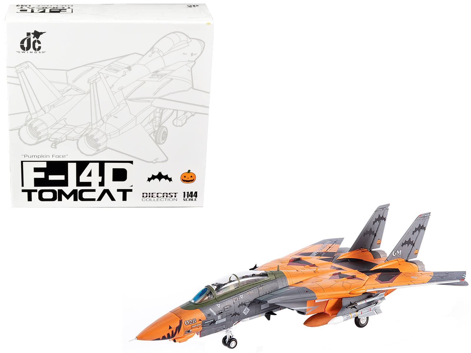 "Grumman F-14D Tomcat Fighter Plane Ace Combat ""Pumpkin Face"" 1/144 Diecast Model by JC Wings" price history on PriceWatchPro