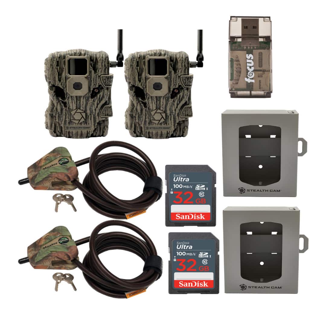 Stealth Cam - Fusion X 26MP Trail Camera AT and T Super Security Bundle 2 Pack
