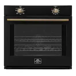 Forno Appliances - Vomero 30" 5 Cu. Ft. Built-In Electric Convection Single Wall Oven - Black