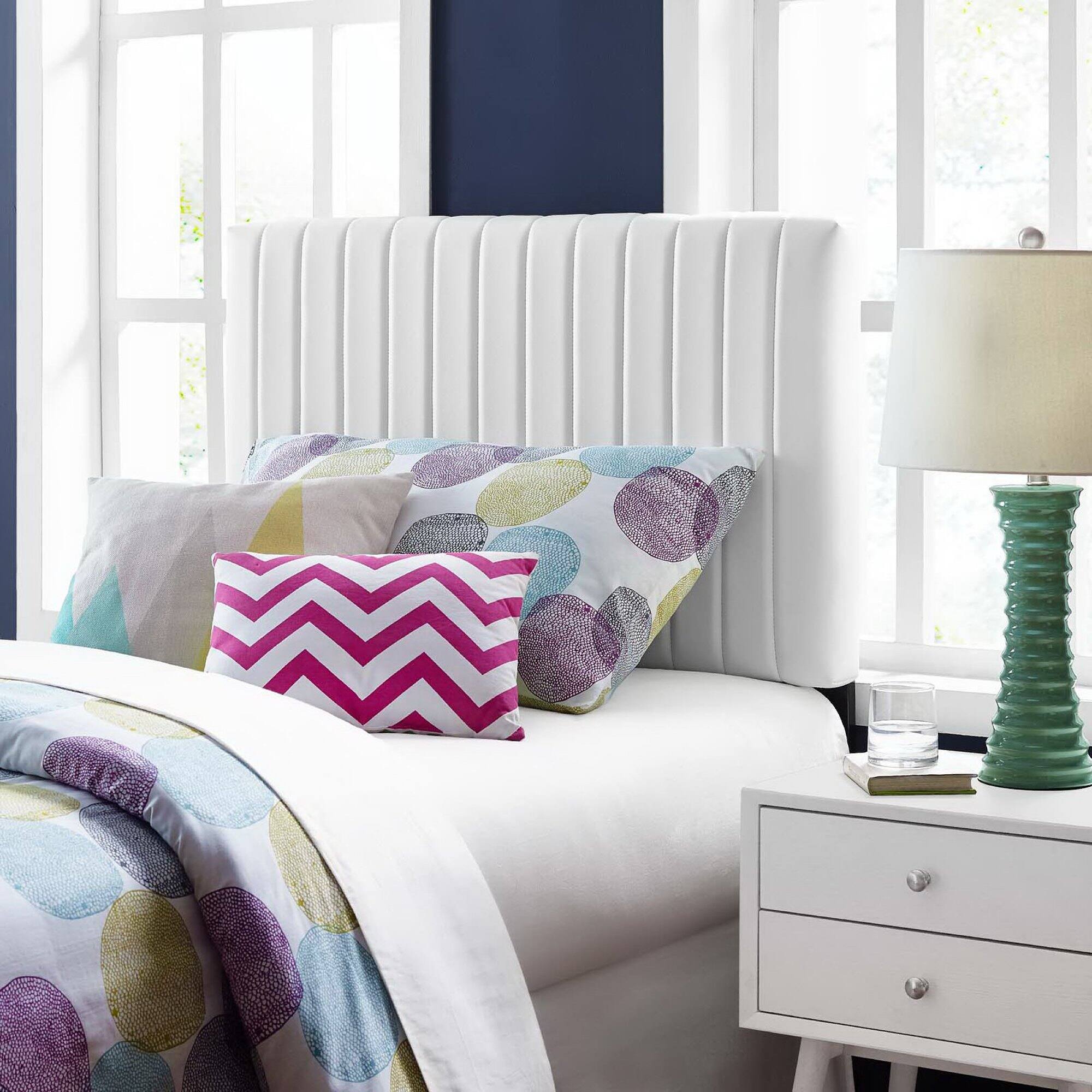 Alt View 2. Modway - Keira Faux Leather Twin Headboard by Modway - White.