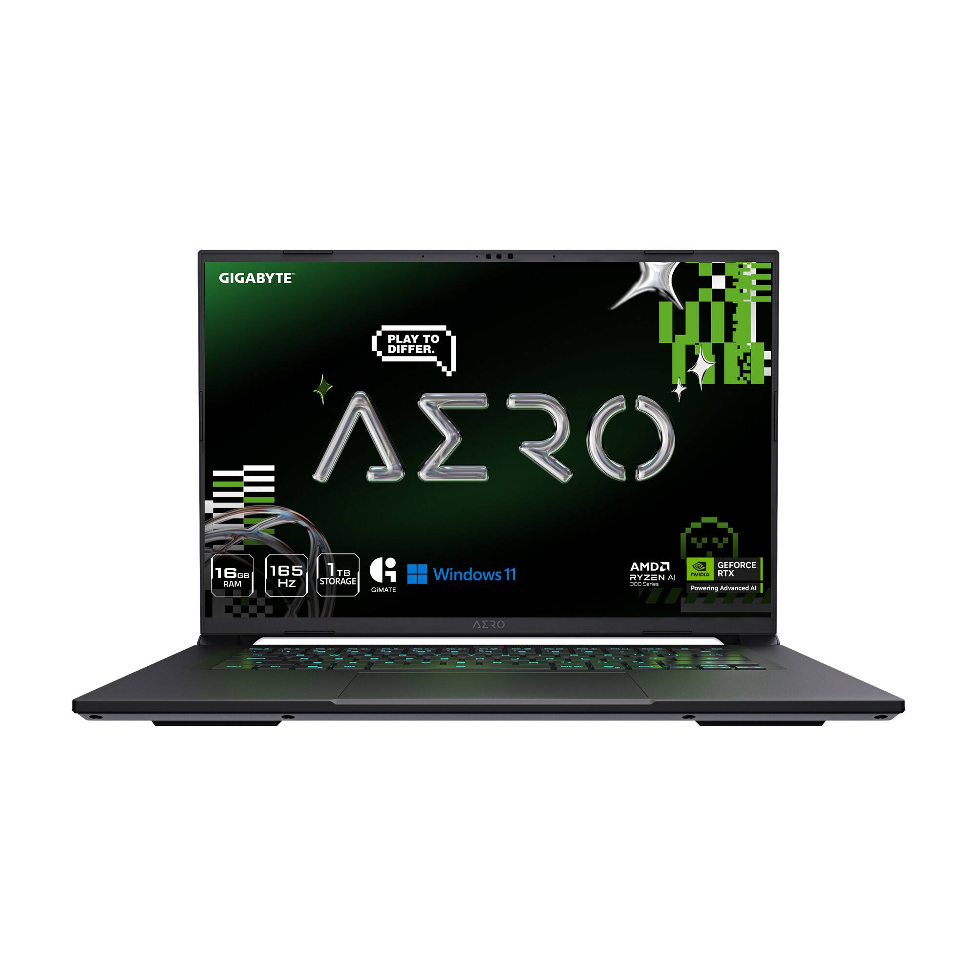 GIGABYTE  
PLAY TO DIFFER.  
AERO  
16GB RAM  
165Hz  
1TB STORAGE  
Windows 11  
AMD RYZEN 5 5600H  
GEFORCE RTX 3060  
Powering Advanced AI
