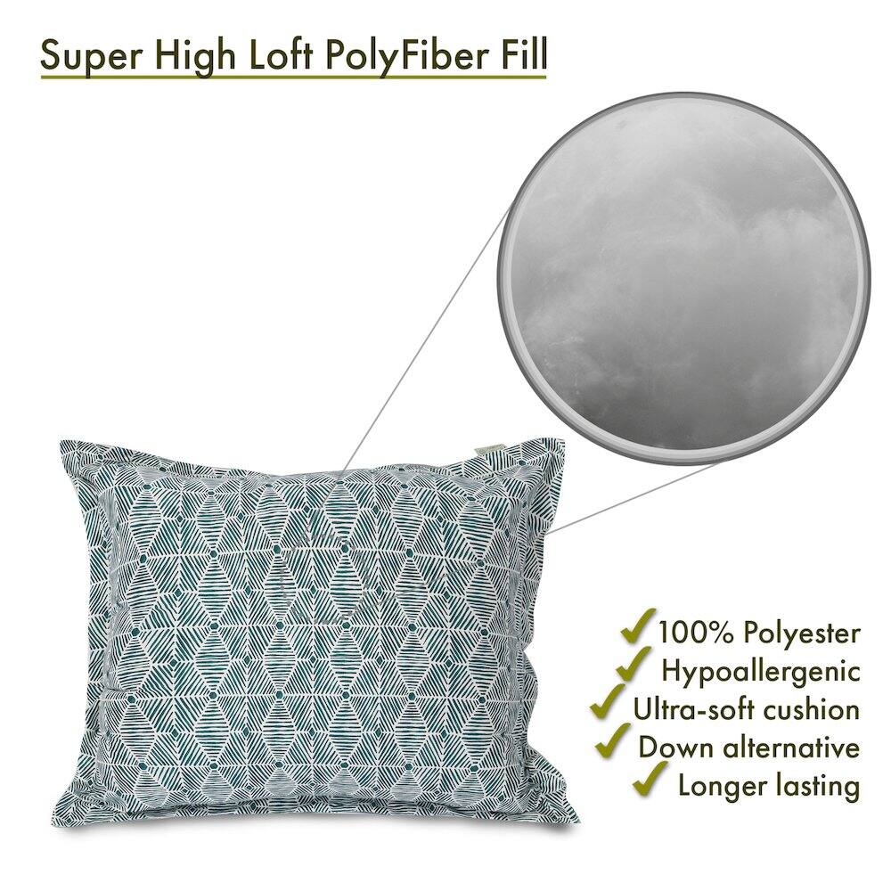Super High Loft PolyFiber Fill

- 100% Polyester
- Hypoallergenic
- Ultra-soft cushion
- Down alternative
- Longer lasting
