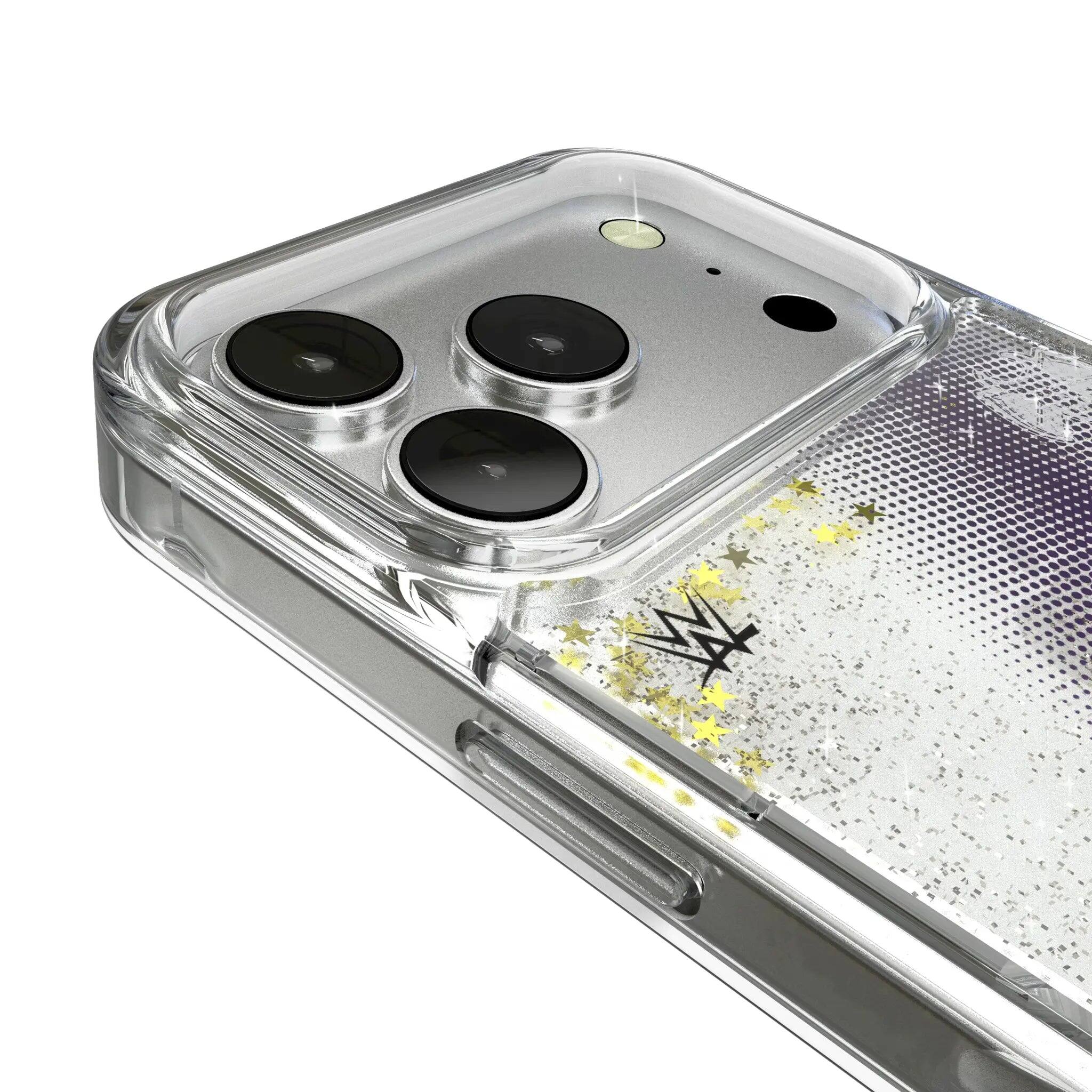 Left. Keyscaper - WWE Superstar Glitter Phone Case - Apple iPhone 16 Pro - Undertaker.