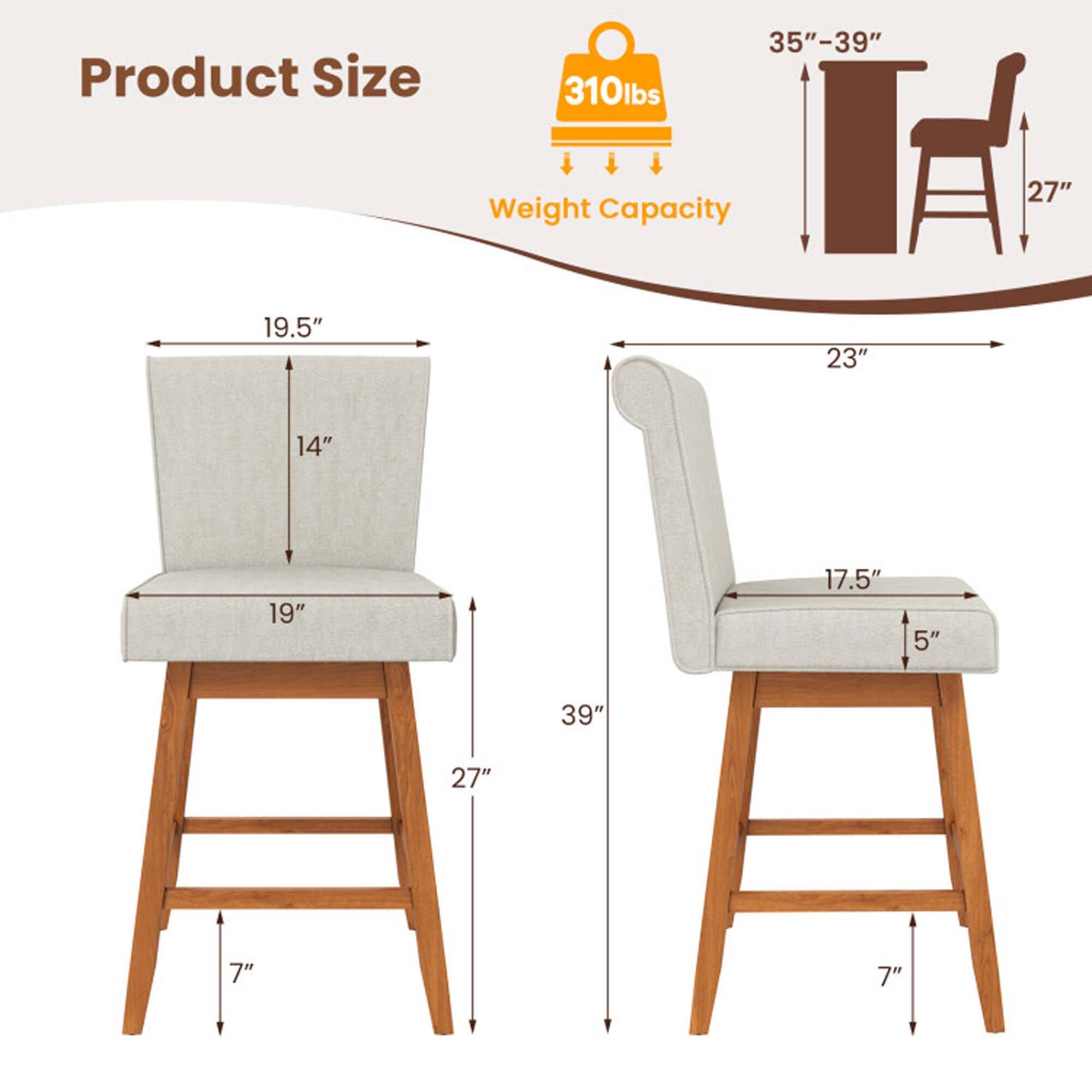 Product Size: 310lbs  
Weight Capacity: 35"-39"  
Dimensions: 27" x 19.5" x 23" x 14" x 19" x 17.5" x 5" x 39" x 27" x 7" x 7"