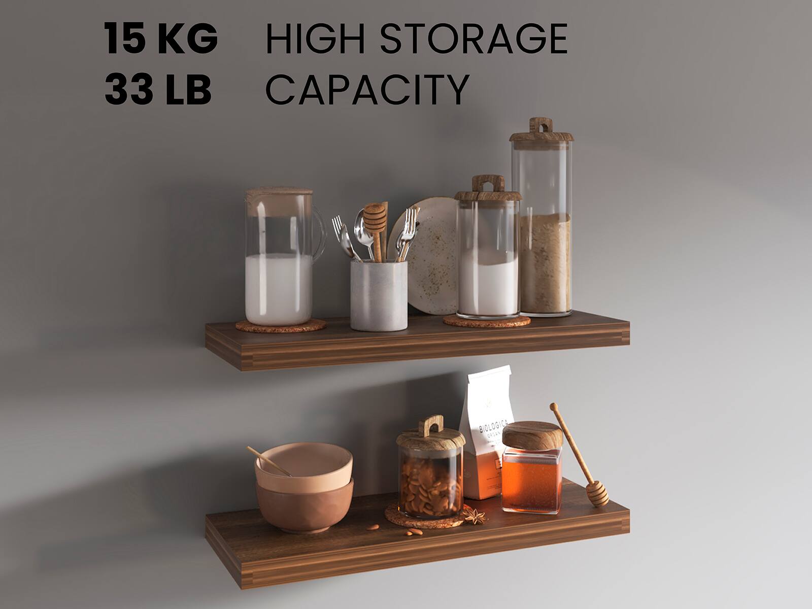 15 KG  
33 LB  

HIGH STORAGE  
CAPACITY