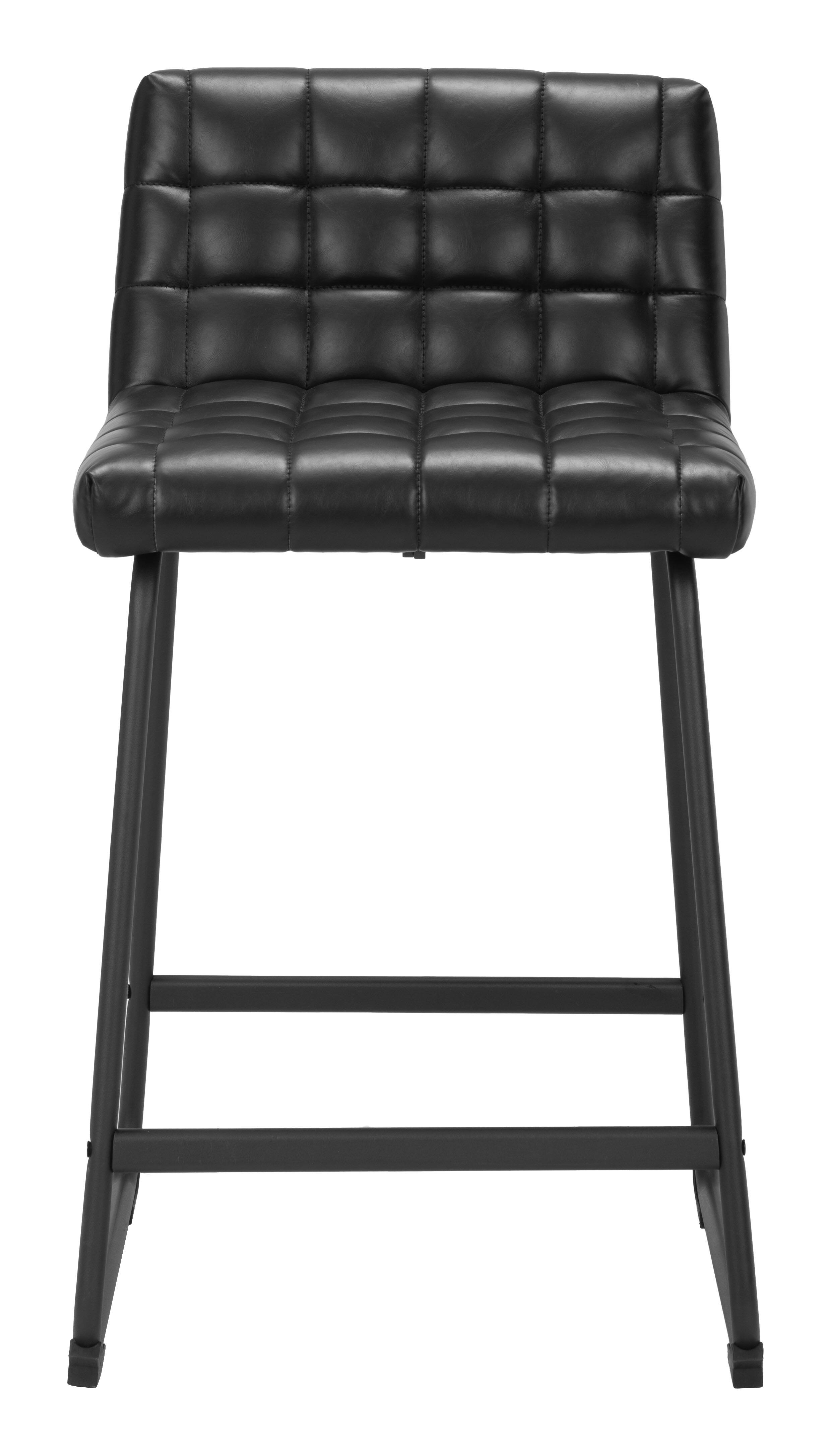 Alt View 1. Hivvago - Pago Counter Stool (Set of 2) Black - Black.