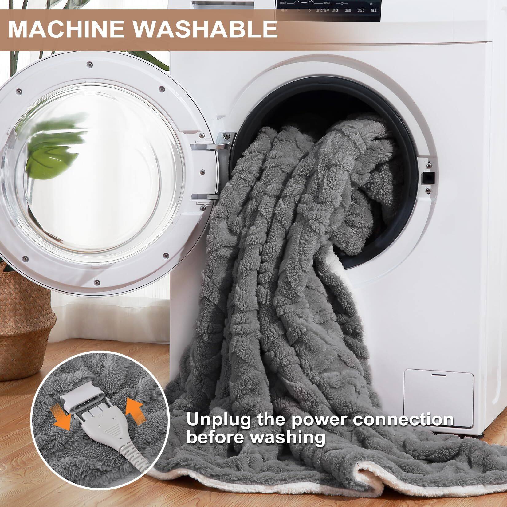MACHINE WASHABLE

Unplug the power connection before washing