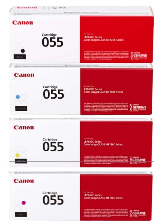 Canon - 055 Toner Cartridge Set, Standard Yield (BK,C,M,Y)