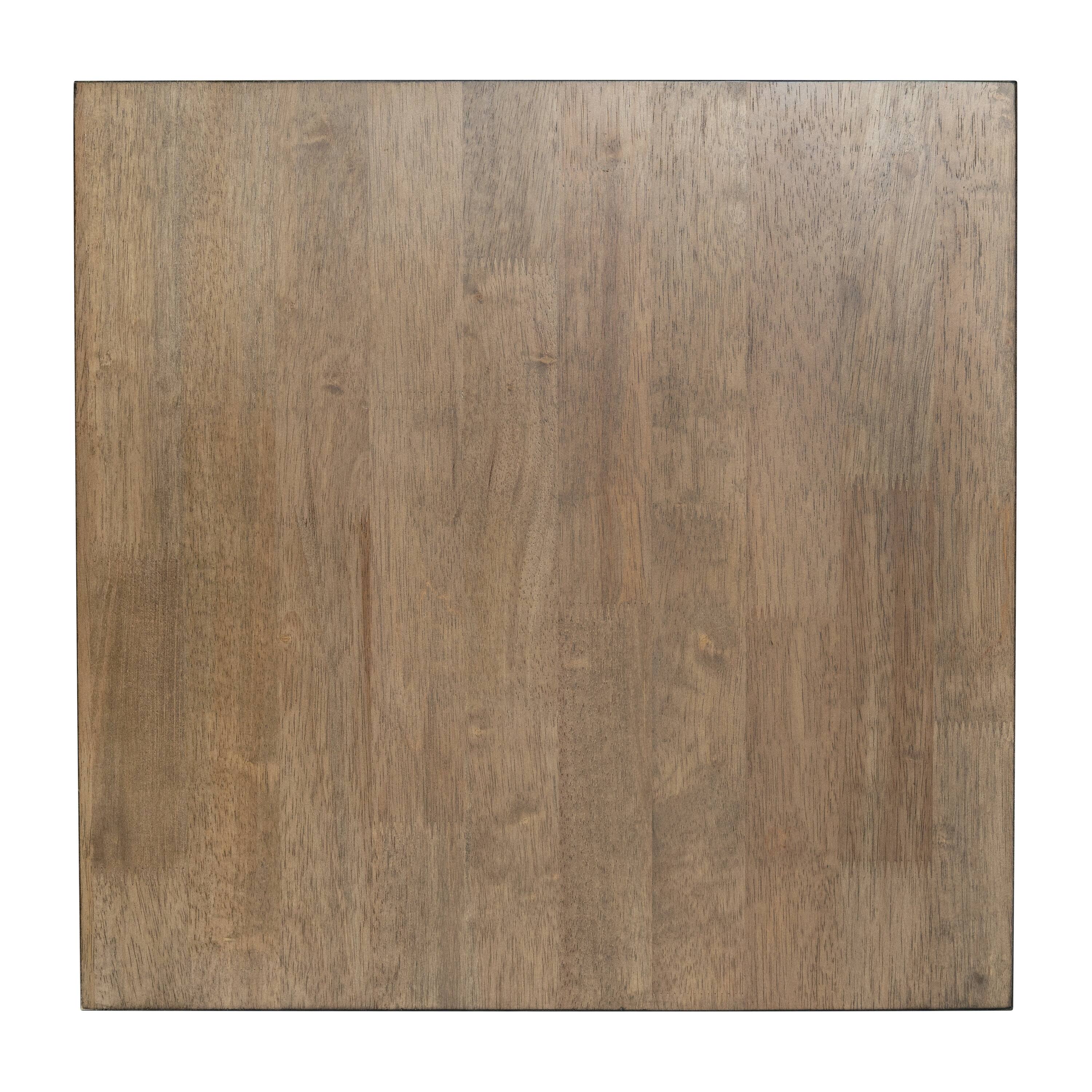 Alt View 1. Flash Furniture - Eli Solid Wood Farmhouse End Table, Trestle Style Accent Table in Rustic Brown - Brown.