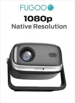 Fugoo - Outdoor Projector & Soundbar Bundle with 120" Screen