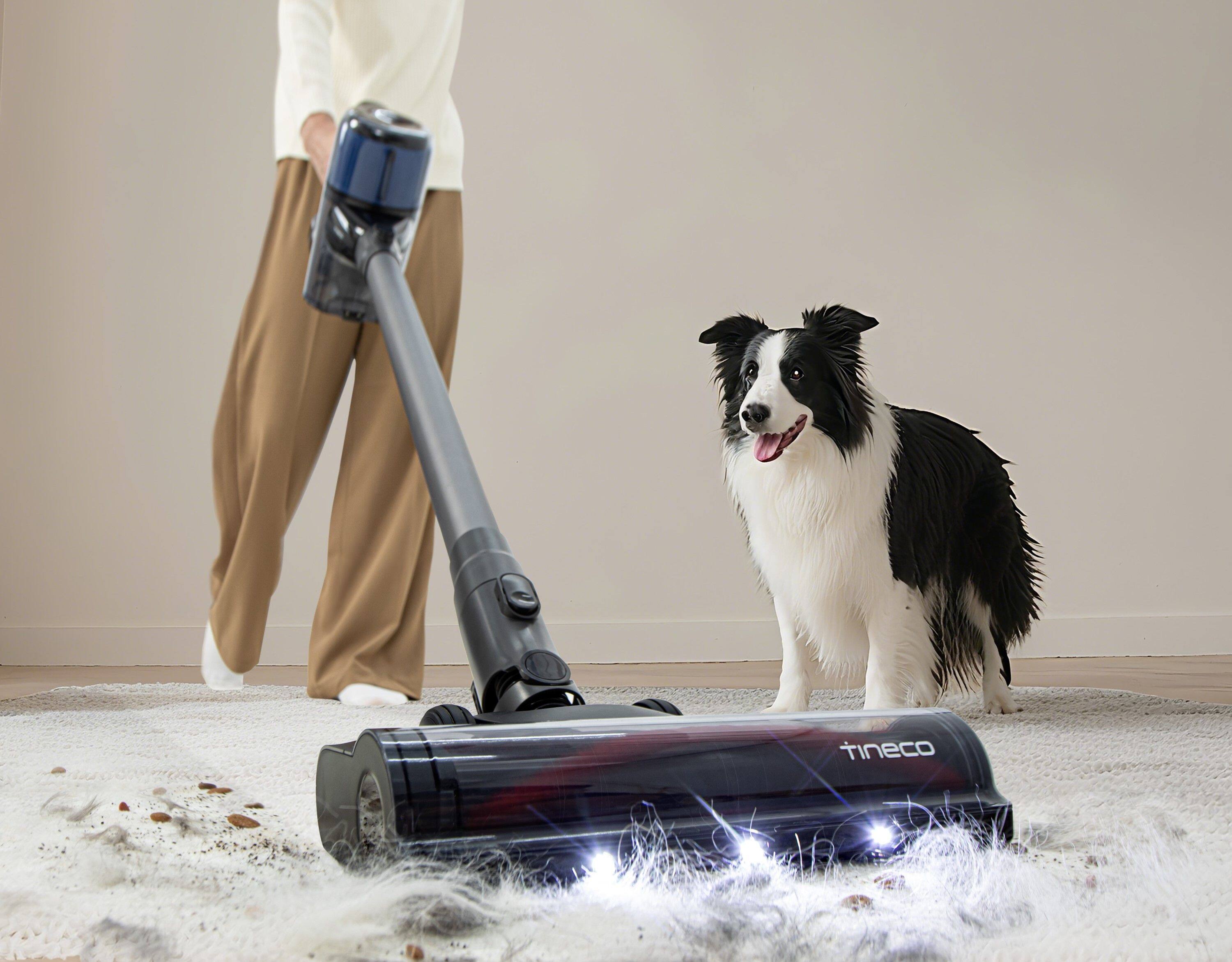 Alt View 2. Tineco - Pure ONE S30 Cordless Stick Vacuum with Smart Sensor and ZeroTangle Brush - Black.