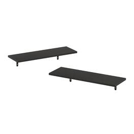 Furinno - Rossi 23-Inch Wall Mounted Floating Display Shelves, Set of 2 - Espresso
