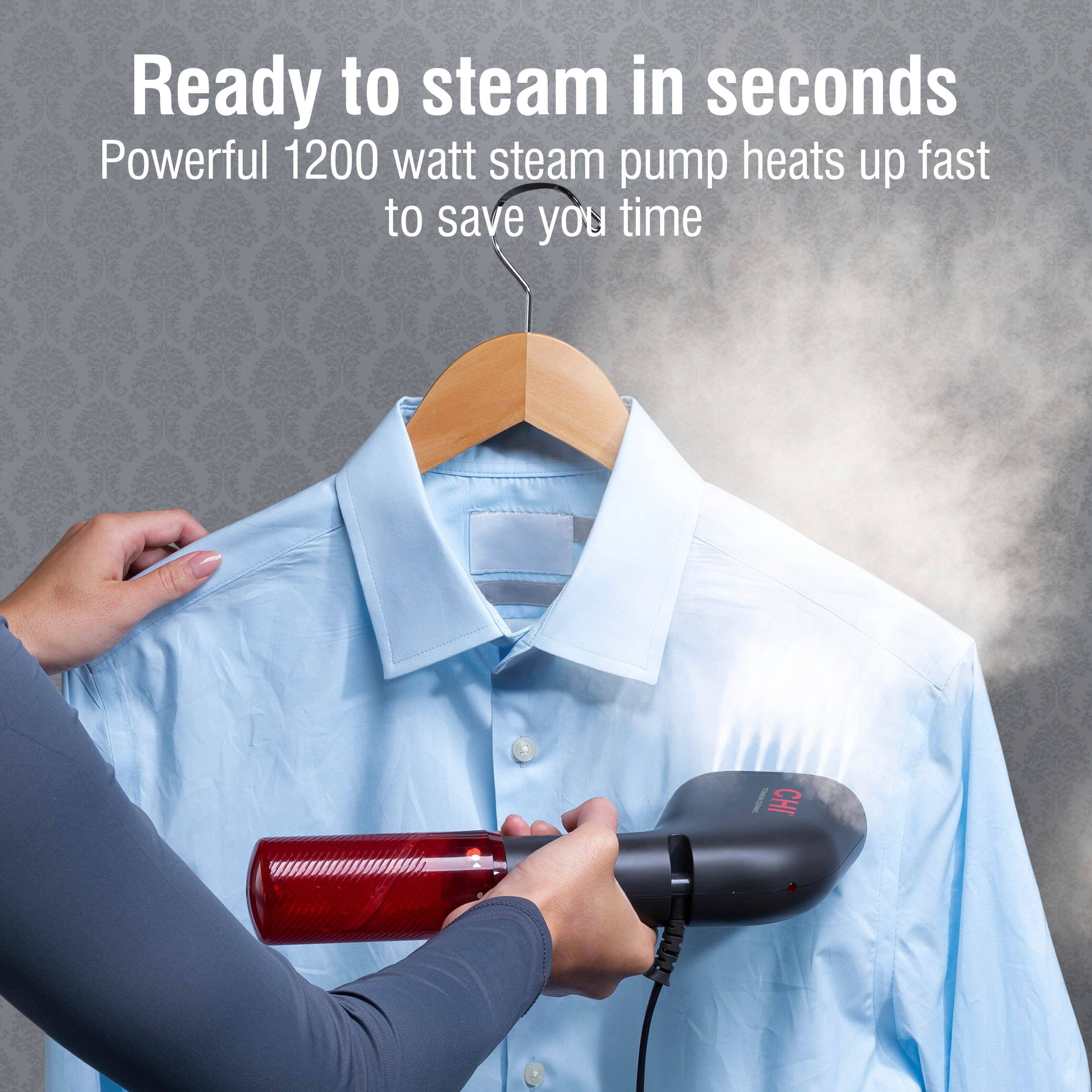 Ready to steam in seconds  
Powerful 1200 watt steam pump heats up fast to save you time