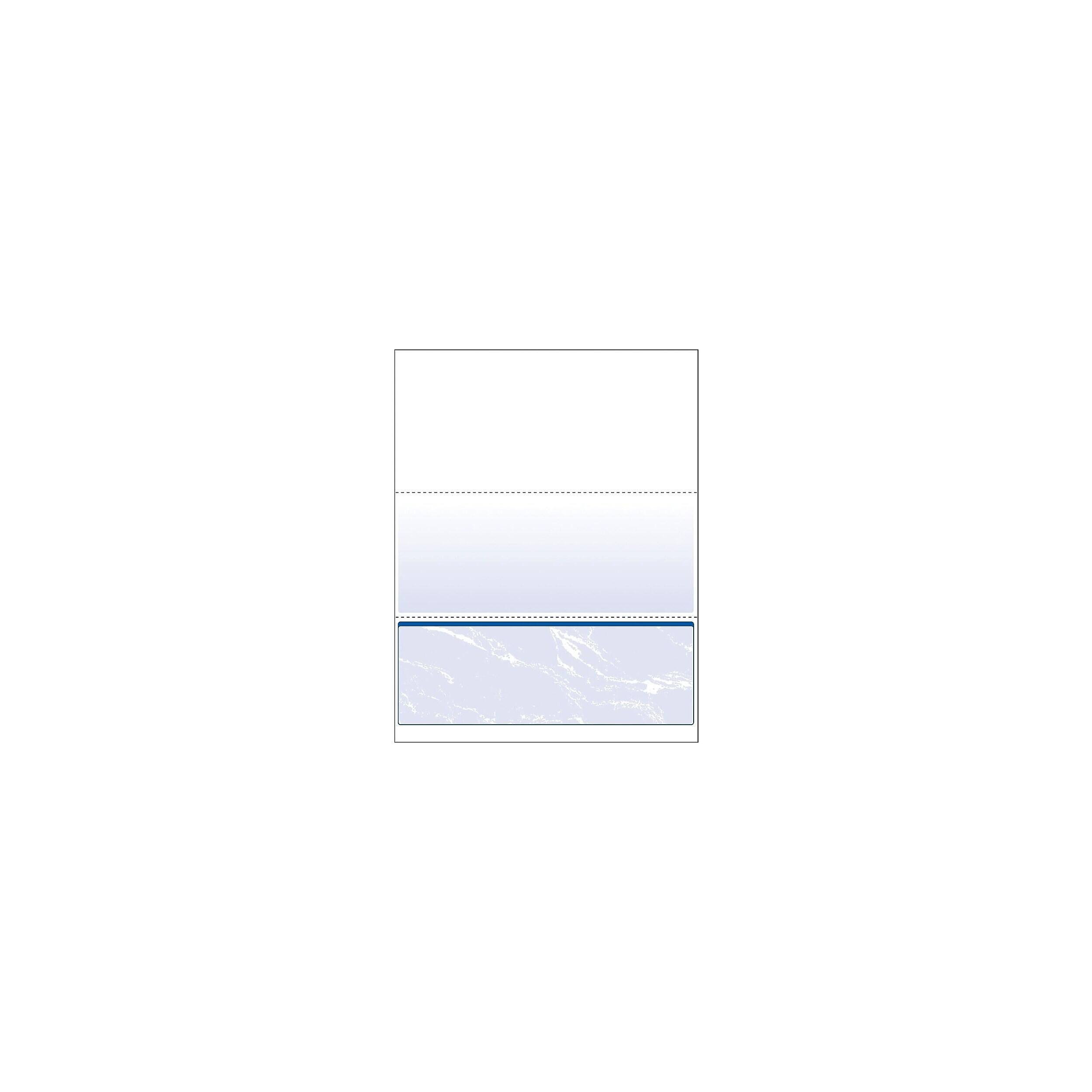 Alt View 2. Paris - Paris DocuGard Standard 8.5" x 11" Security Check On Bottom, 24 lbs., Blue, 500 Sheets/Ream, 2500/Carton (04517P) - Blue.