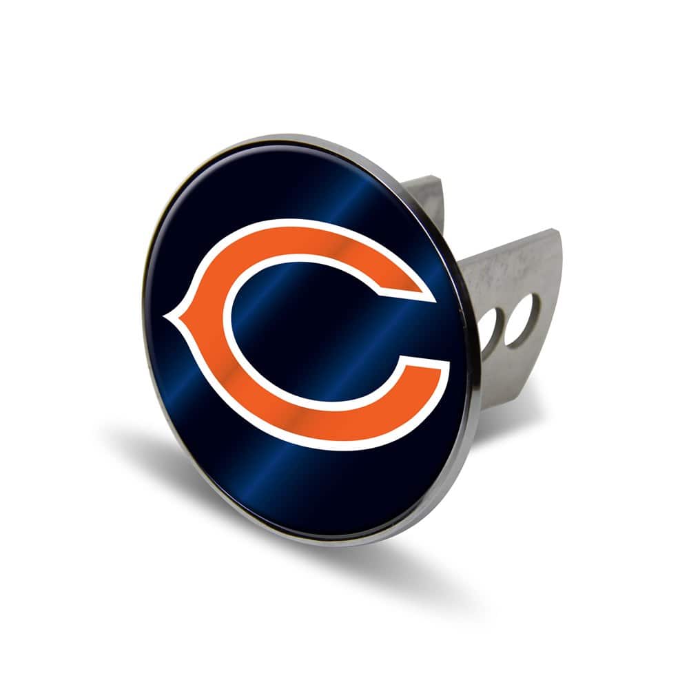 Rico Industries - Chicago Bears Laser Cut Logo Chrome Trailer Hitch Cover - Multi