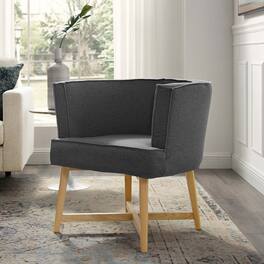 Anders Upholstered Fabric Accent Chair by Modway - Gray
