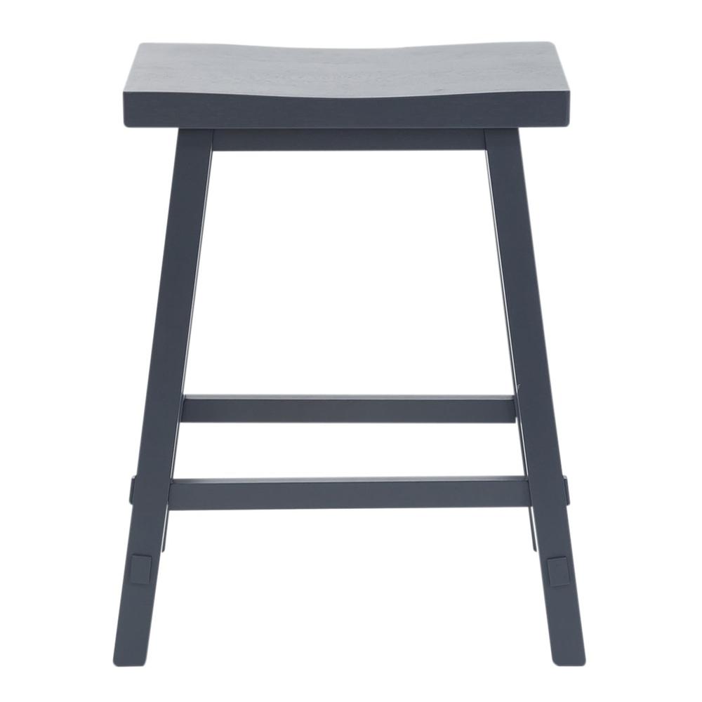 Left. Liberty Furniture Industries - Creations 24 Inch Sawhorse Counter Stool- Navy in Various - Brown.