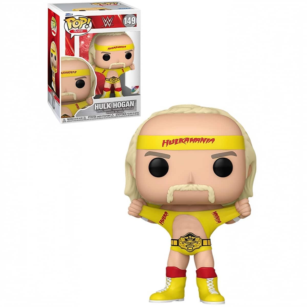 Funko - Pop! WWE: Hulk Hogan with Belt - Multicolor