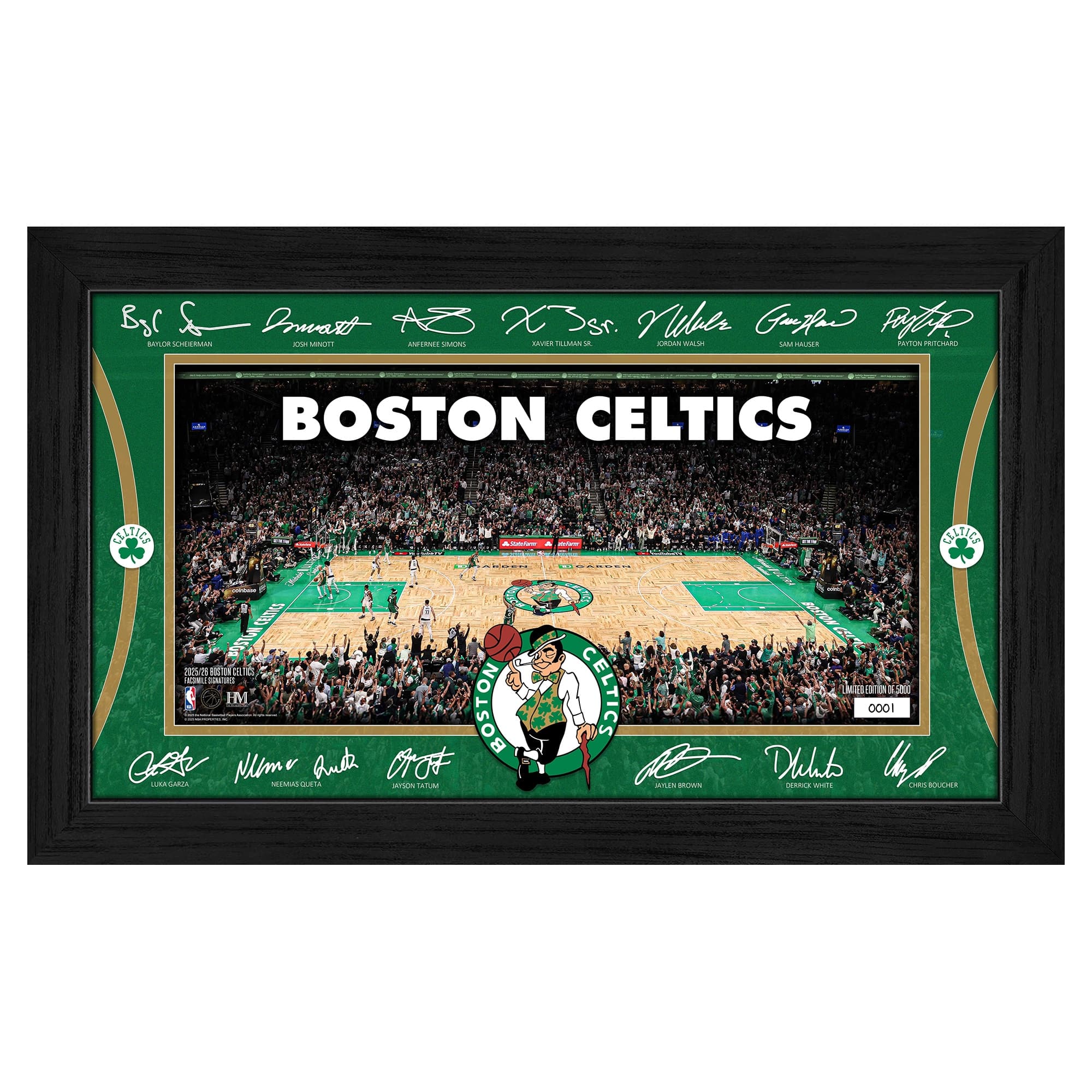 Highland Mint - Boston Celtics 2025 Signature Court Framed Picture - Multicolor price history on PriceWatchPro