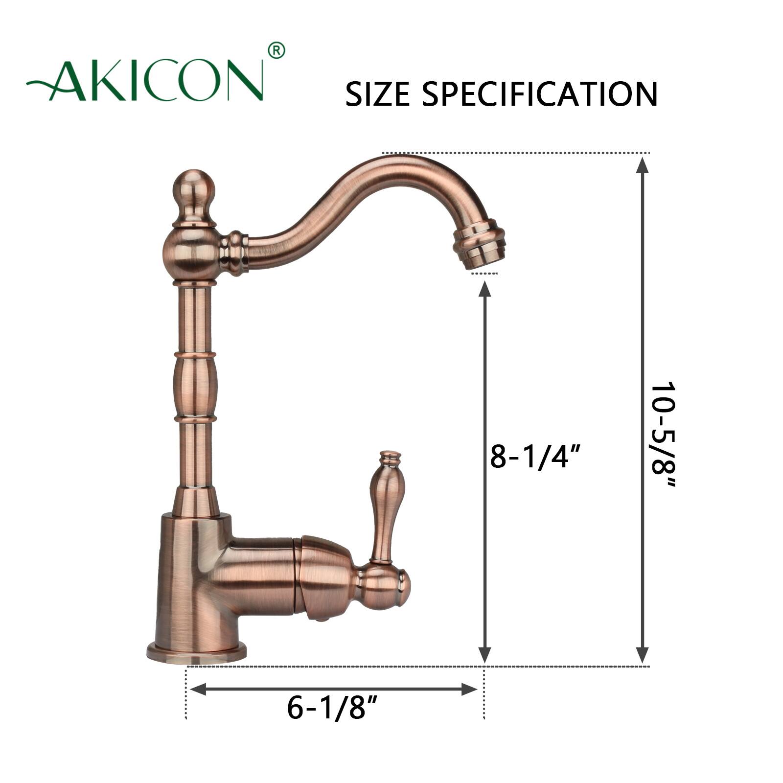 AKICON SIZE SPECIFICATION  
8-1/4"  
10-5/8"  
6-1/8"