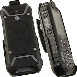 Nakedcellphone - Holster Case for Sonim XP5 Phone (XP5700) - Ratchet Belt Clip Holster with Stand - Black