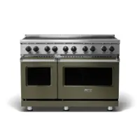 Viking - 5 Series 48" Wide Freestanding Electric Induction Range - Martini - Front_Zoom