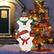 Alt View 9. Costway - Christmas Yard Sign 54" Snowman Decorations W/ Stakes & String Lights - Multicolor.