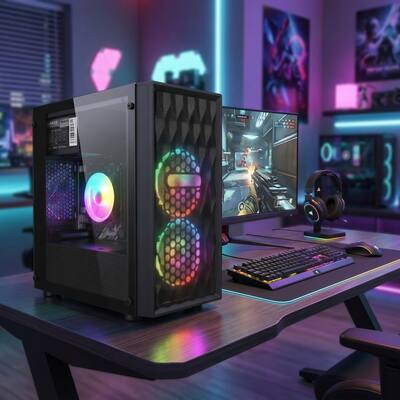 STGAubron Gaming PC Computer Desktop, Intel Core i7 8th Gen up to STGAubron Gaming PC Computer Desktop, Intel Core i7 8th Gen up to