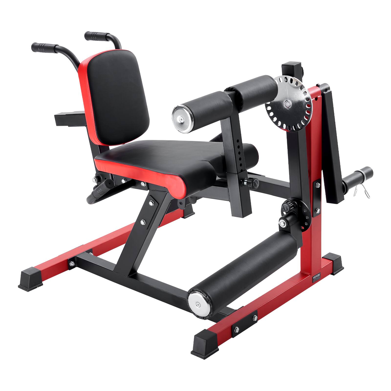 Alt View 5. VEVOR - Leg Extension and Curl Machine,Seated Leg Rotary Extension for Thigh,Adjustable Lower Body Specialty Exercises Equipment - Black.