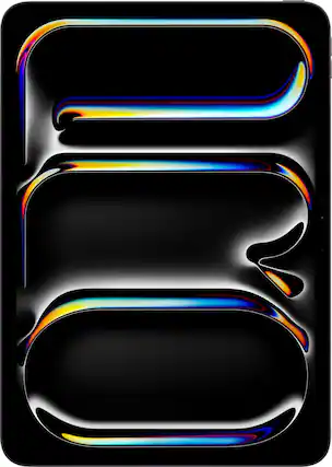 Front. Apple - 11-inch iPad Pro M5 chip Wi-Fi + Cellular 512GB with OLED - Space Black.