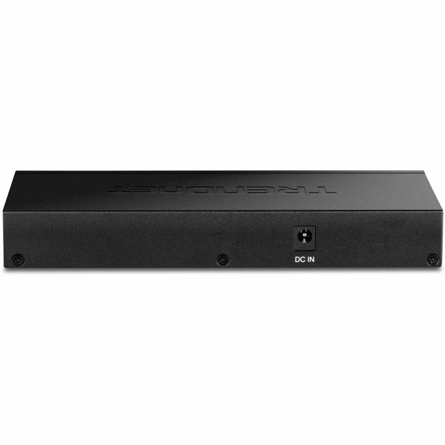 Alt View 3. Trendnet - TRENDnet TEG-S51SFP, 5-Port Gigabit Compact Metal Desktop Switch with Gigabit SFP Slot, Fanless Design, Wall Mountable - Black.