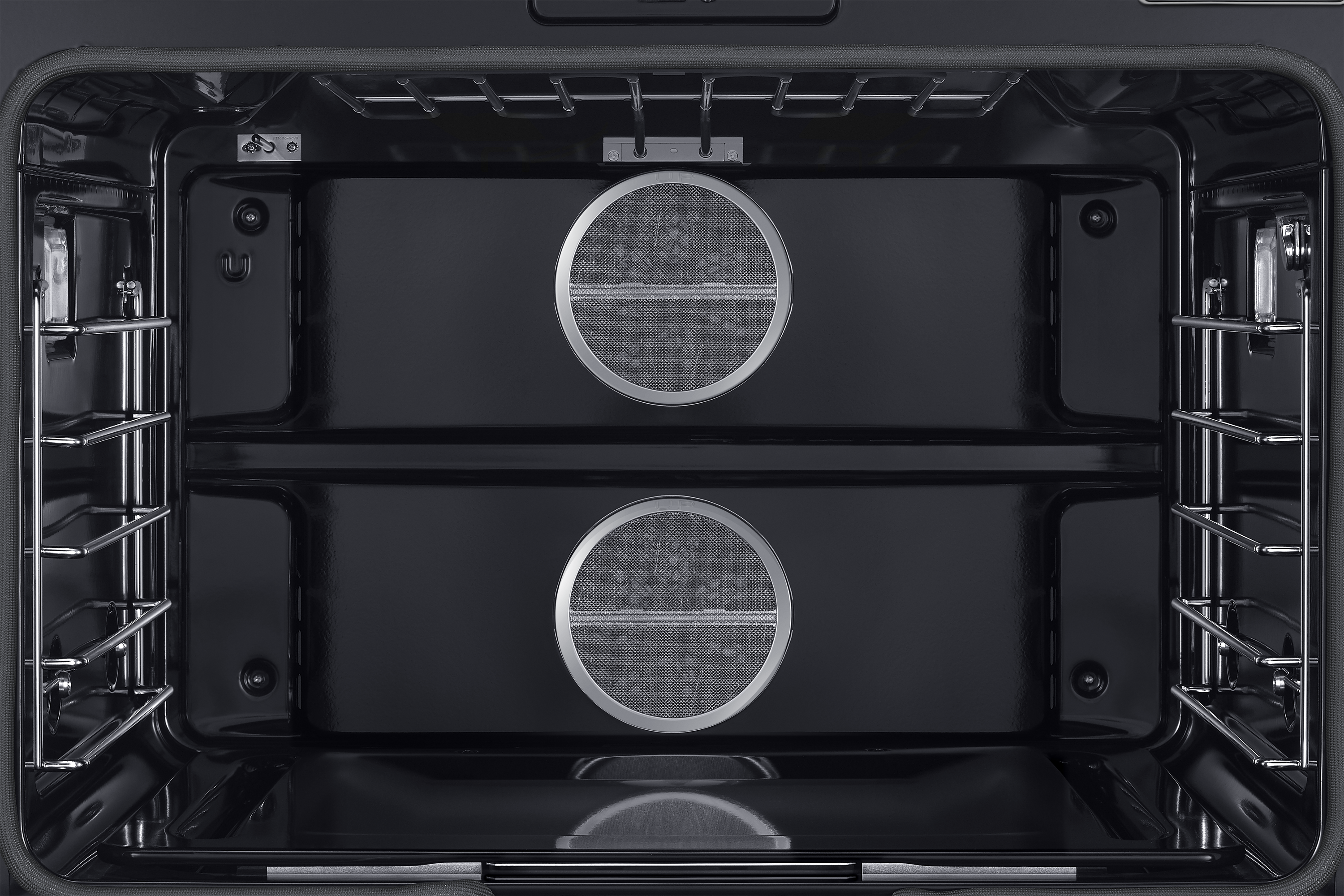 Alt View 5. Dacor - Contemporary 8.8 Cu. Ft. Slide-In Dual Fuel Four-Part Pure Convection Range with GreenClean and Griddle - Silver Stainless Steel.