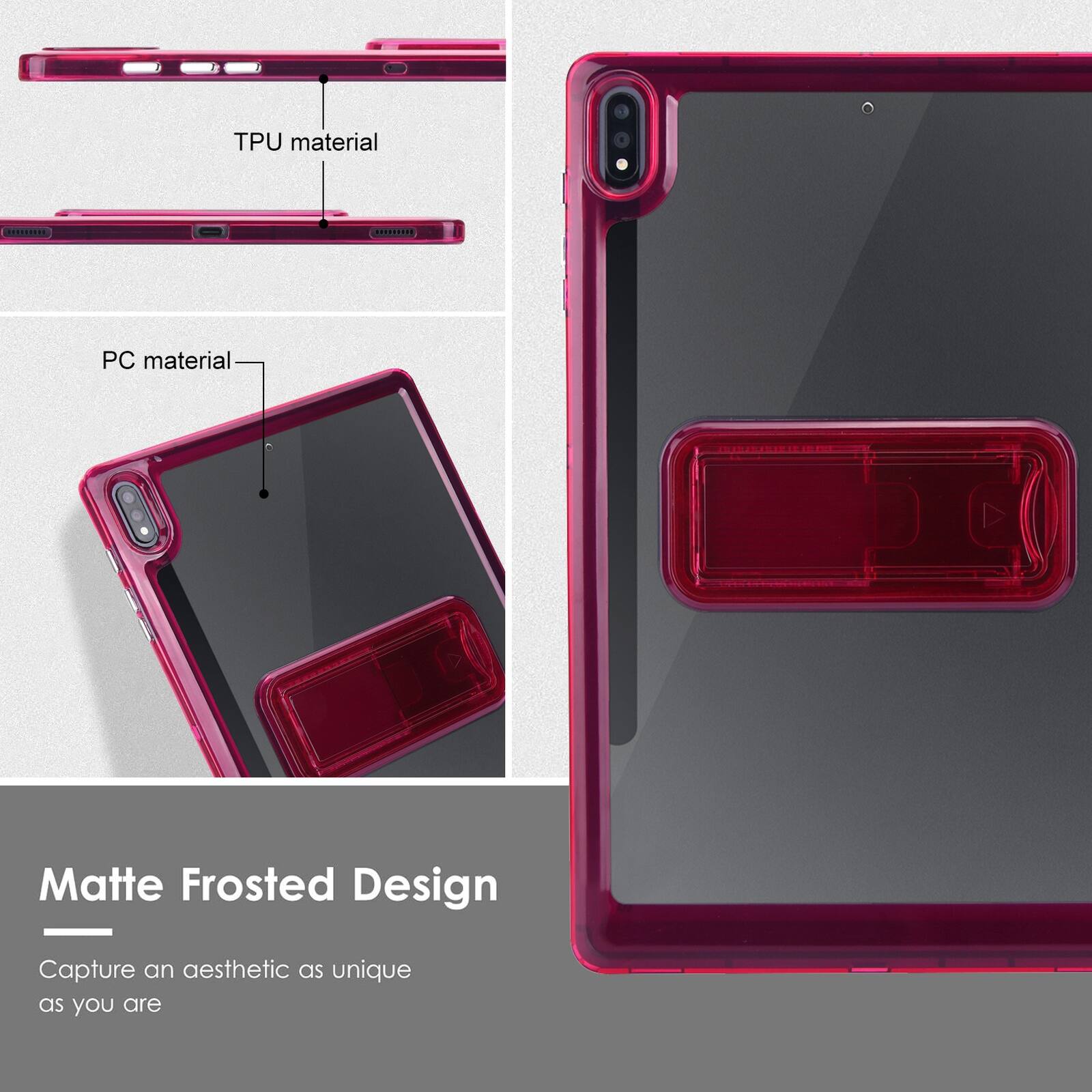 TPU material  
PC material  
Matte Frosted Design - Capture an aesthetic as unique as you are