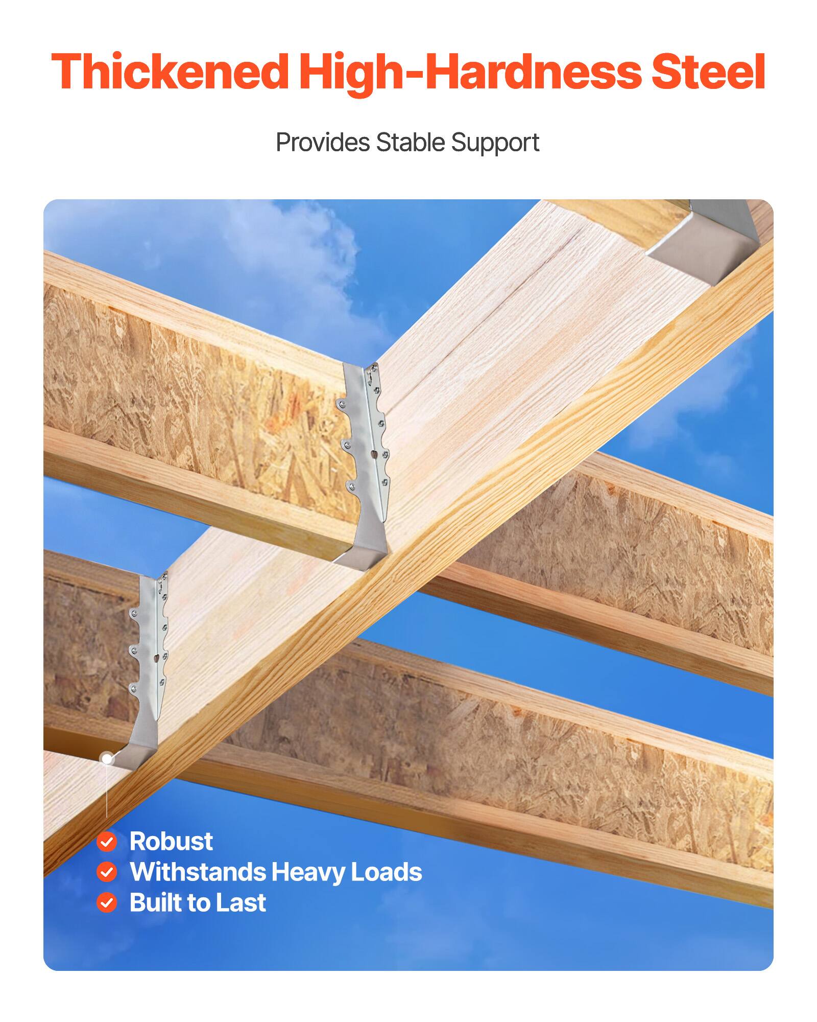 Thickened High-Hardness Steel  
Provides Stable Support  

- Robust  
- Withstands Heavy Loads  
- Built to Last