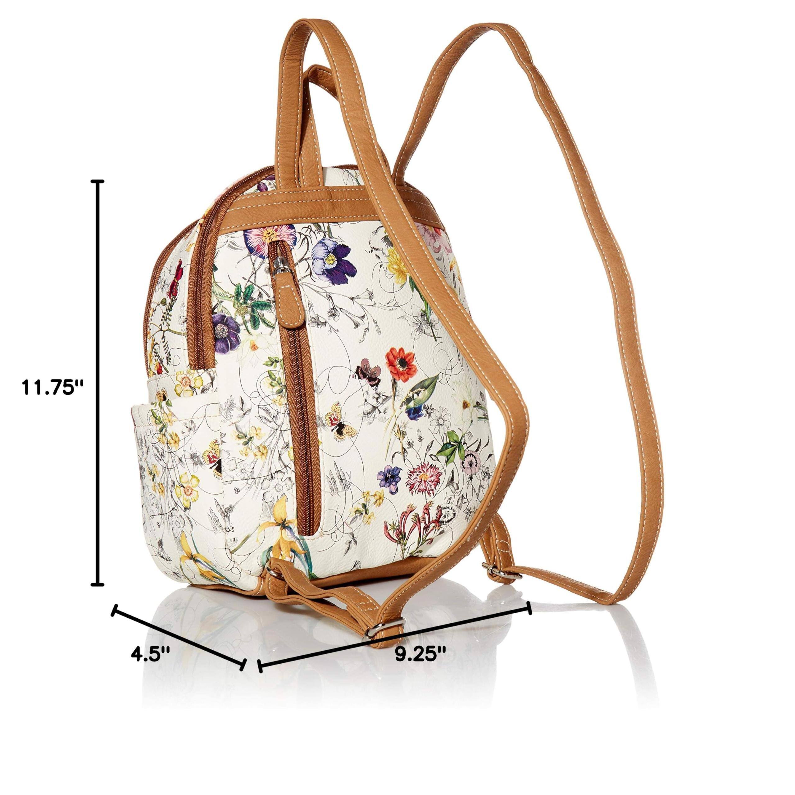 Alt View 4. Cozy Serene - Women's Adele Backpack  Vienna Floral One Size - Black.