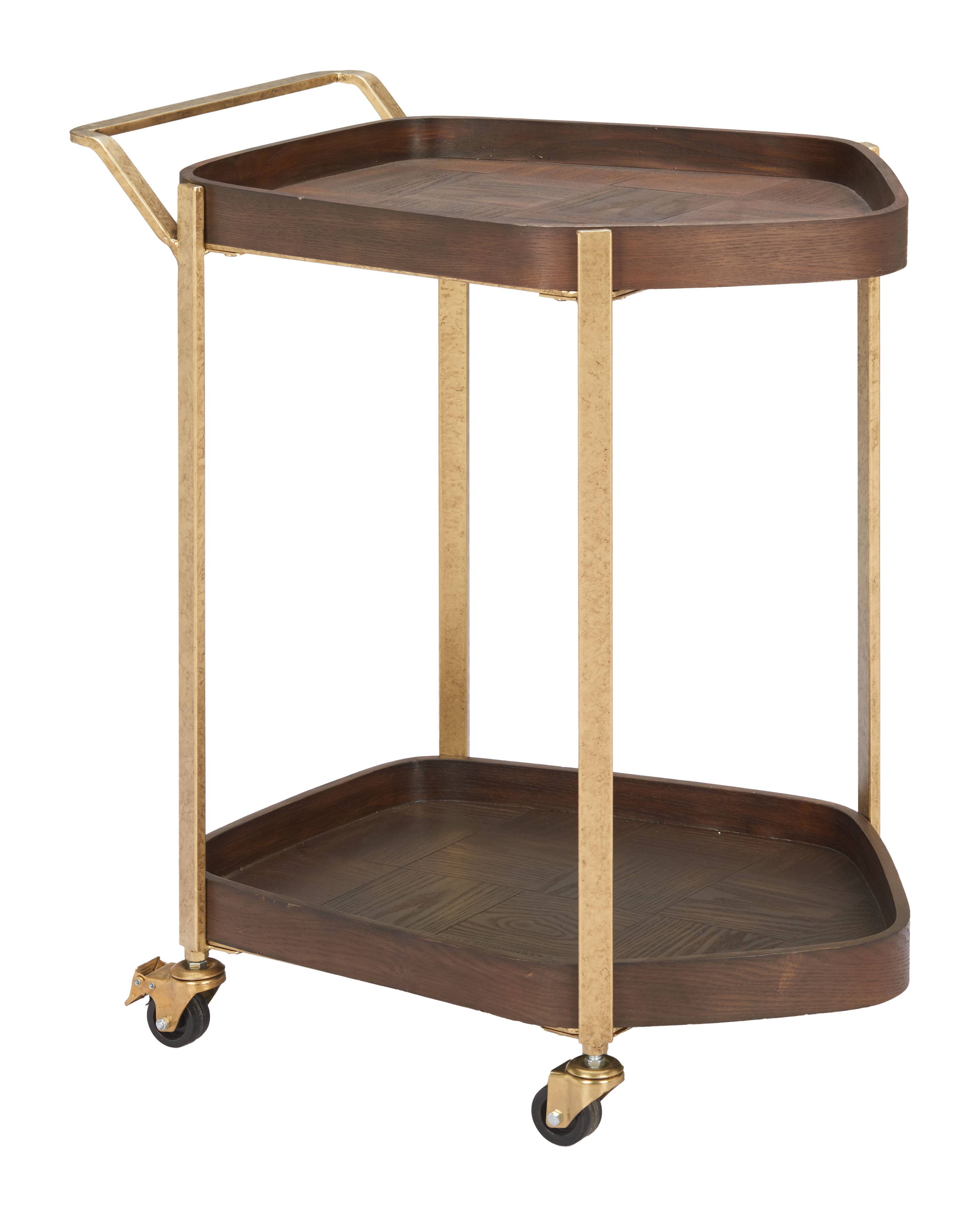 Hivvago - Stela Bar Cart - Walnut