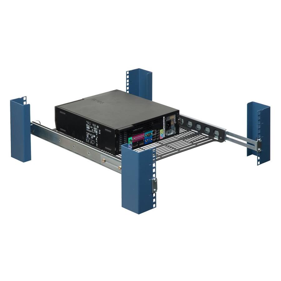 RackSolutions 1U Dry Sliding Computer Shelf 20in (D) Black - Best Buy