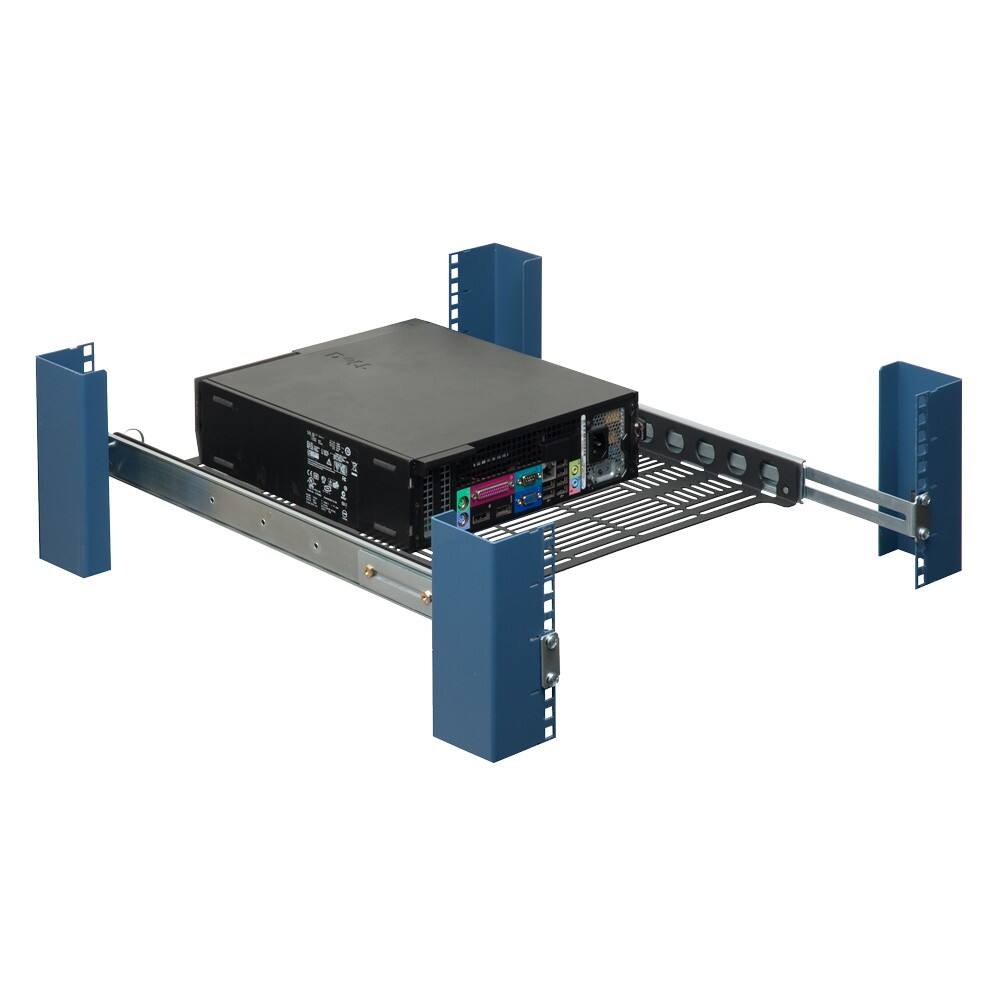 RackSolutions 1U Dry Sliding Computer Shelf 20in (D) Black - Best Buy