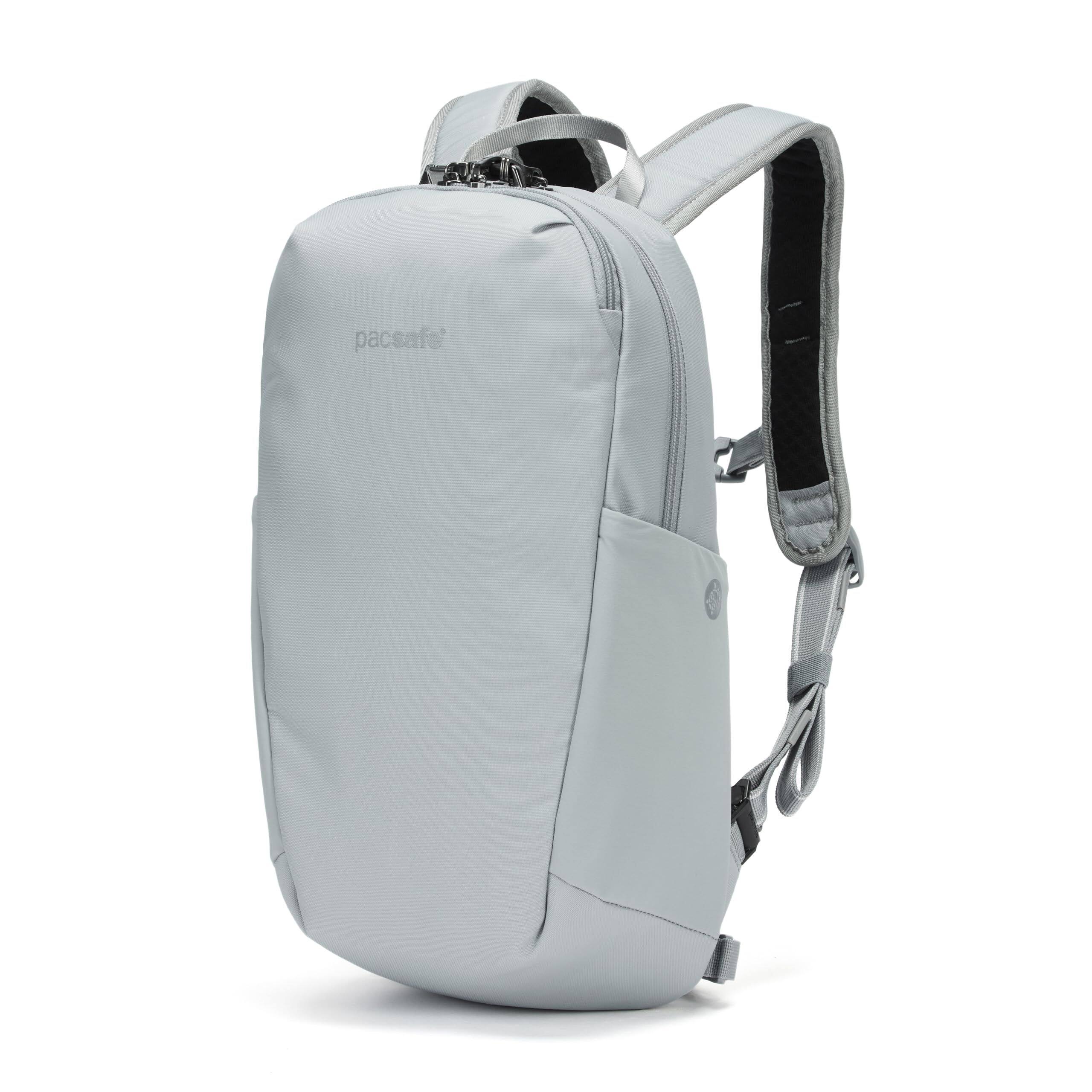 Angle. Pacsafe - V 12L Tech Backpack - Digital Gray.