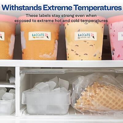 Withstands Extreme Temperatures  
These labels stay strong even when exposed to extreme hot and cold temperatures  

BACCATE MANGO SORRET  
BACCATE CHOCOLATE CRIS