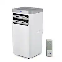 Whynter - ARC-115WG 11,000 BTU (6,800 BTU SACC) Compact Portable Air Conditioner, Dehumidifier, and Fan, up to 400 sq ft - White - Front_Zoom