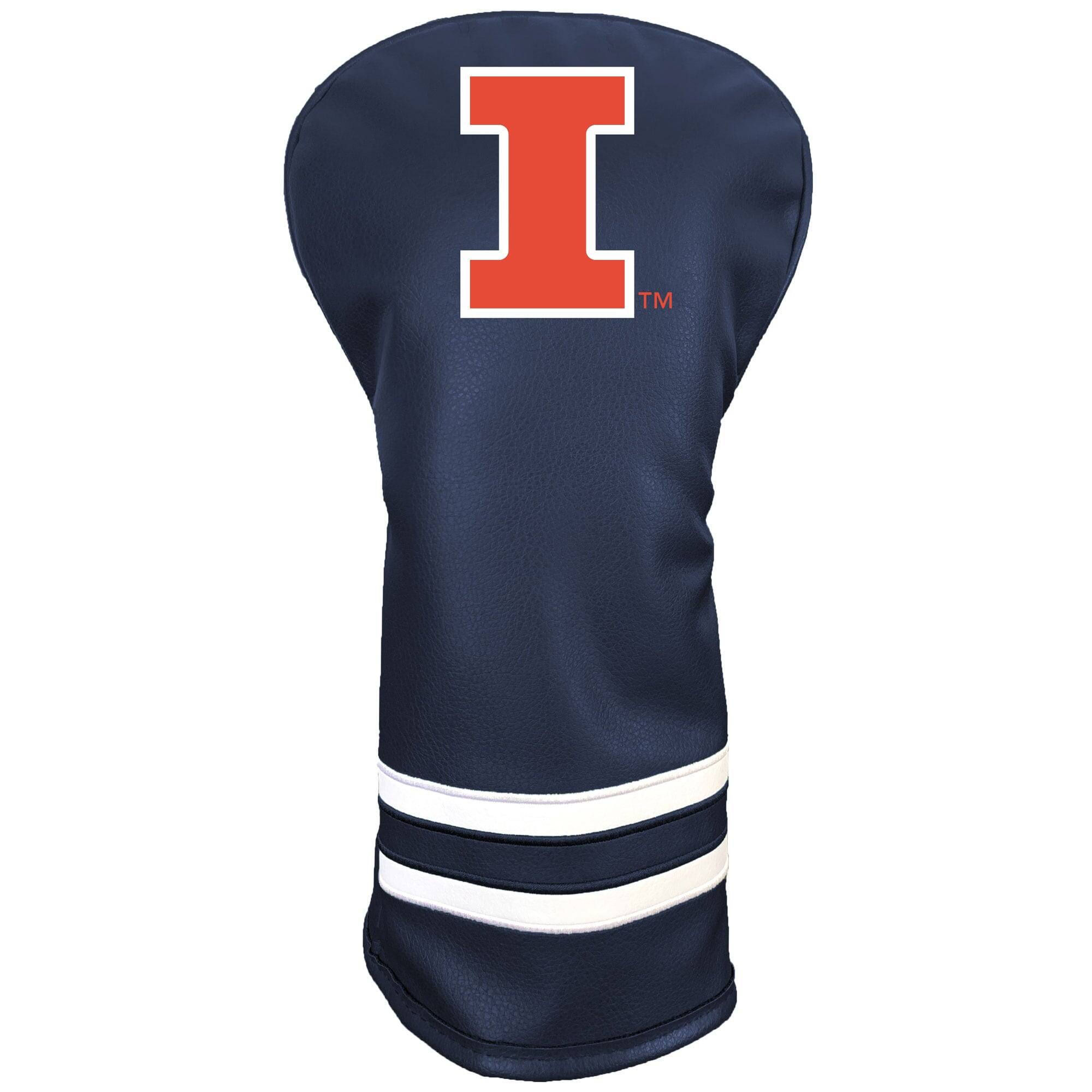 Front. Team Golf - Illinois Fighting Illini Retro Driver Headcover - Multicolor.
