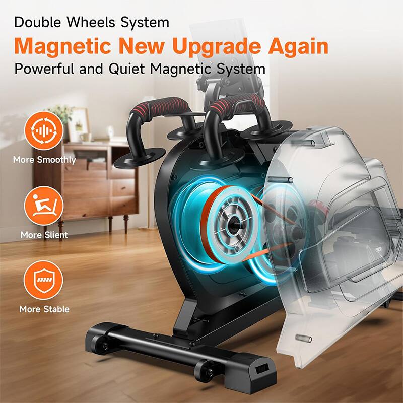 Double Wheels System  
Magnetic New Upgrade Again  
Powerful and Quiet Magnetic System  

More Smoothly  
More Silent  
More Stable