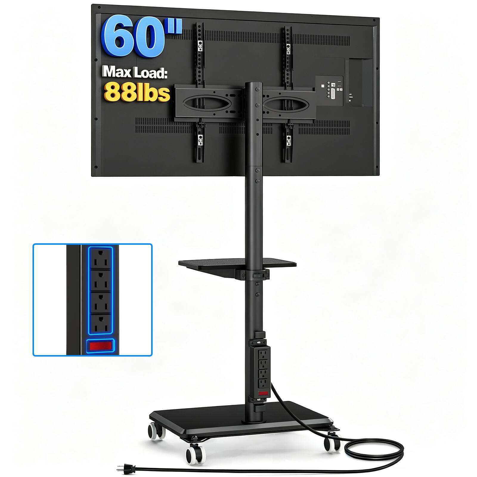 60" Max Load: 88lbs